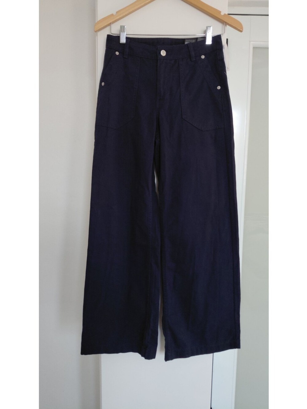 H&M Divided Navy Blue Cotton Twill Pants - Picture 5 of 12